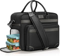 Laptop Bag with Insulated Lunch Compartment, 16 Inch Men Lunch Bags for Work, Water Resistant Anti Theft Business
