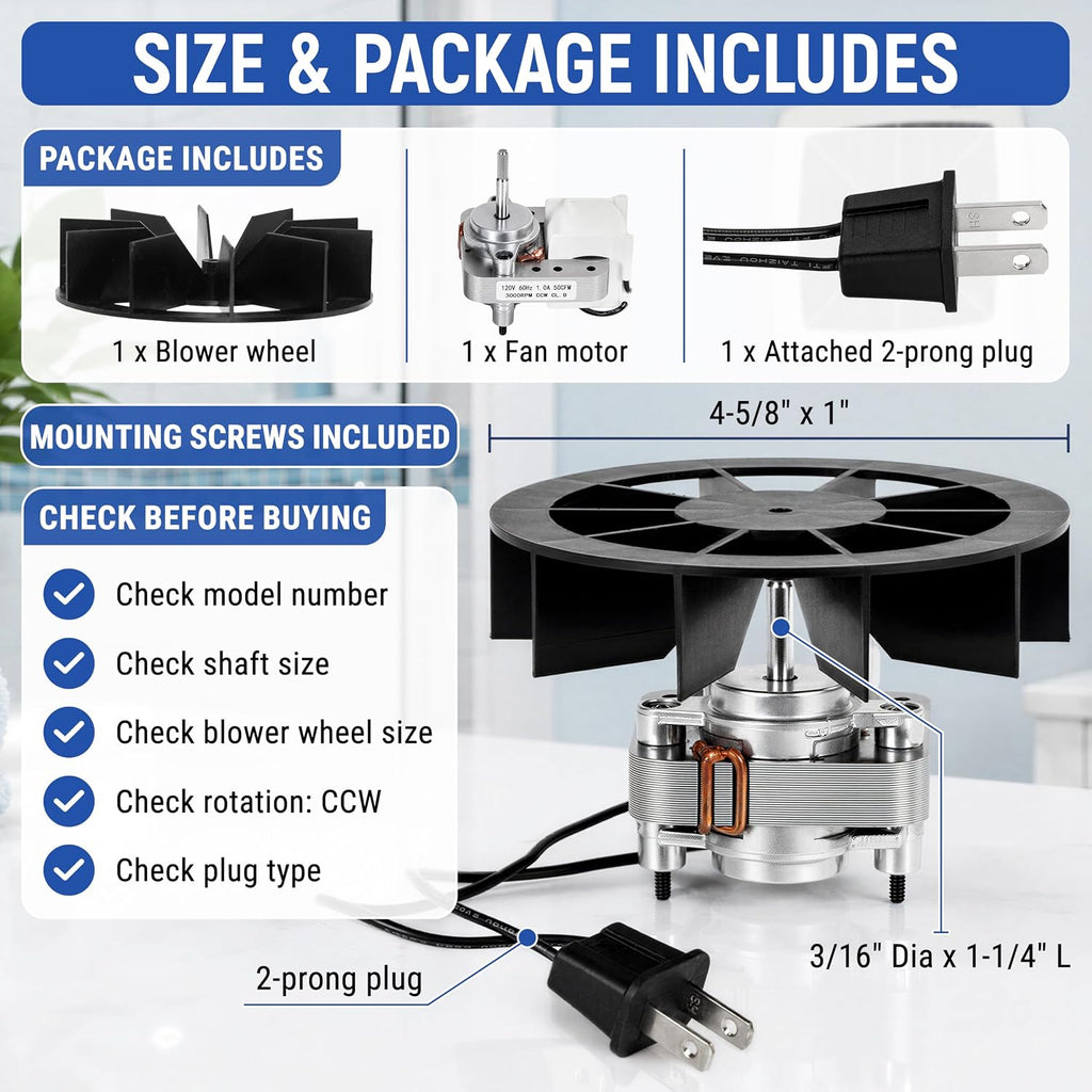 Bathroom Exhaust Fan Motor Replacement S97012038
