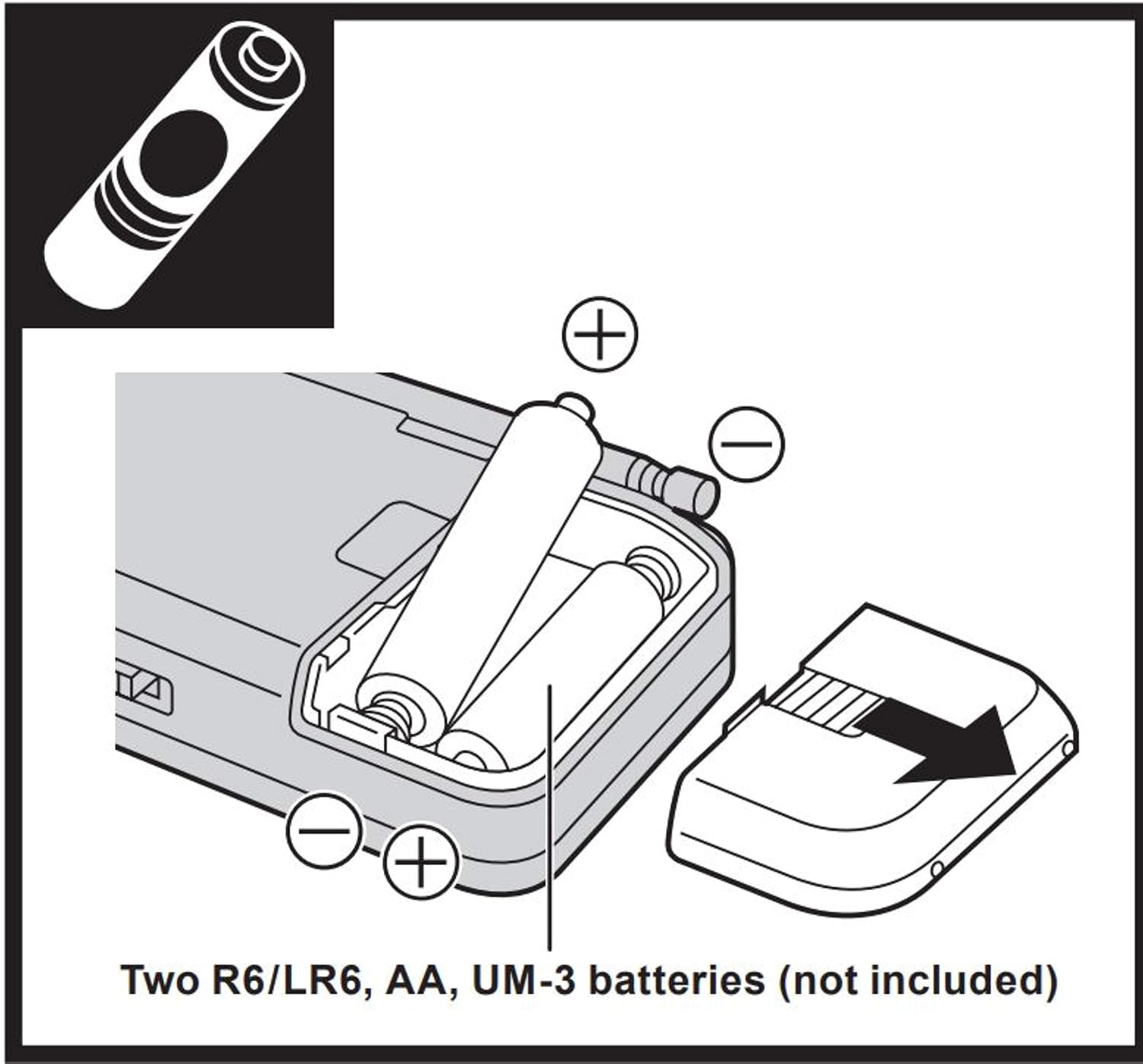 RF-P50d Pocket AM/FM Radio Silver RF-P50D