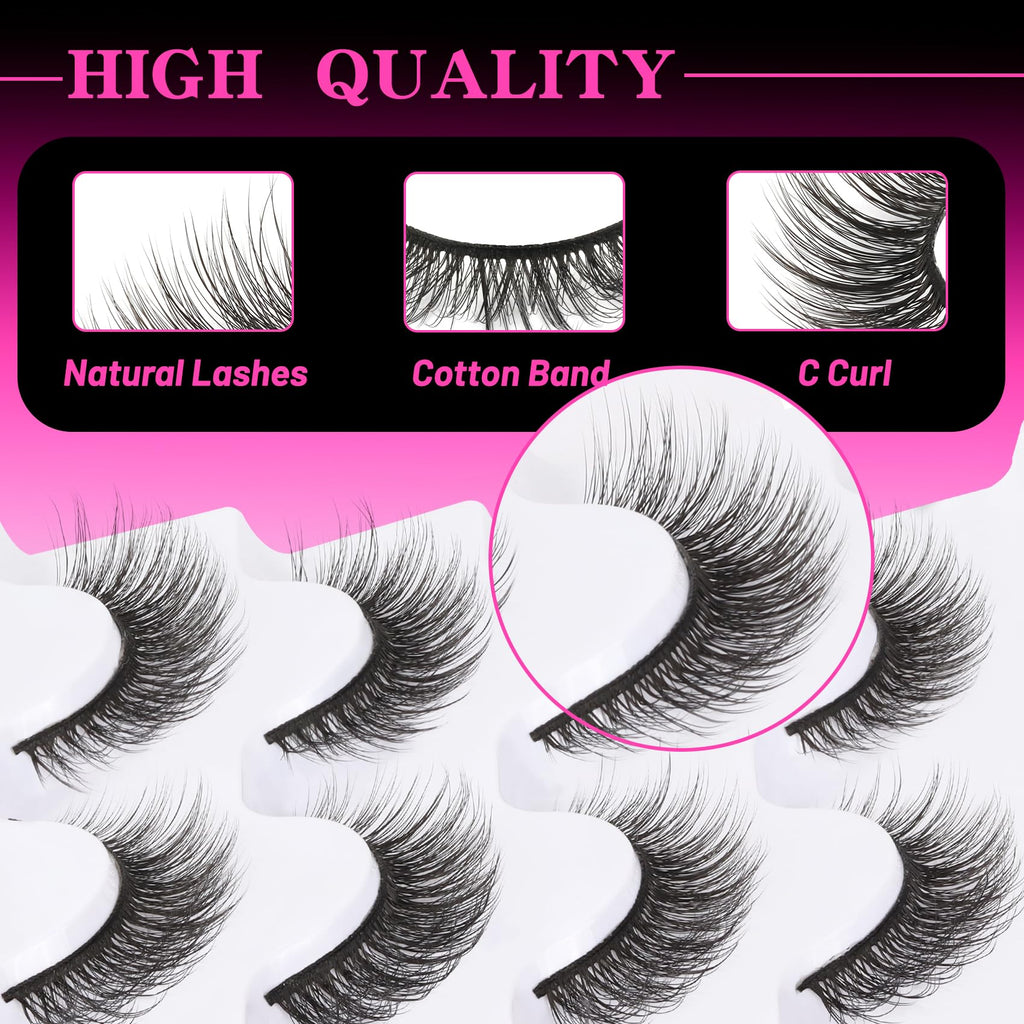 Lashes Wispy False Eyelashes Cat Eye Lash Strips (Daily)