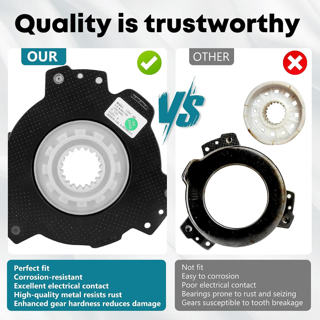 W10754448 W10734521 Washer Clutch and Slider Kit Fit for Ken-more Whirl-pool Washer Parts, Replace W10447973, W10817398, W10905022, W10006484, W10006494, W10275082, W10447975, W10905025 by Fetechmate