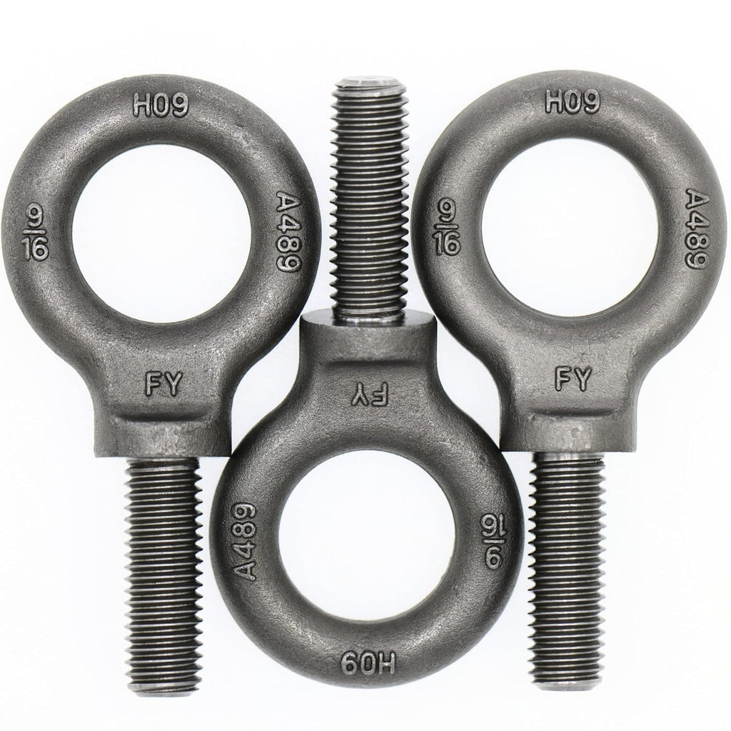 3 Pcs Lifting Shoulder Eye Bolts 9/16"-12 X 1-5/8"