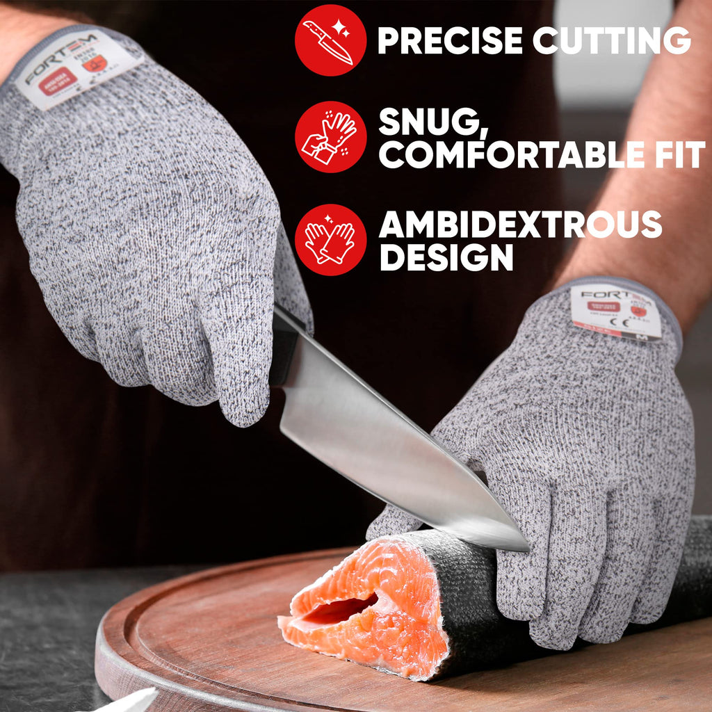 Cut Resistant Gloves - Level 5 Protection, ANSI 100% Food Grade