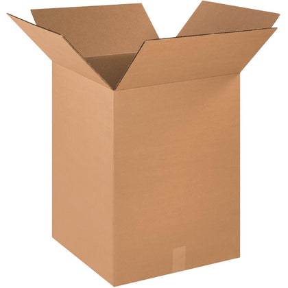 Aviditi HD181824DW Heavy-Duty Double Wall Corrugated Cardboard Box 18" L x 18" W x 24" H, Kraft, for Shipping