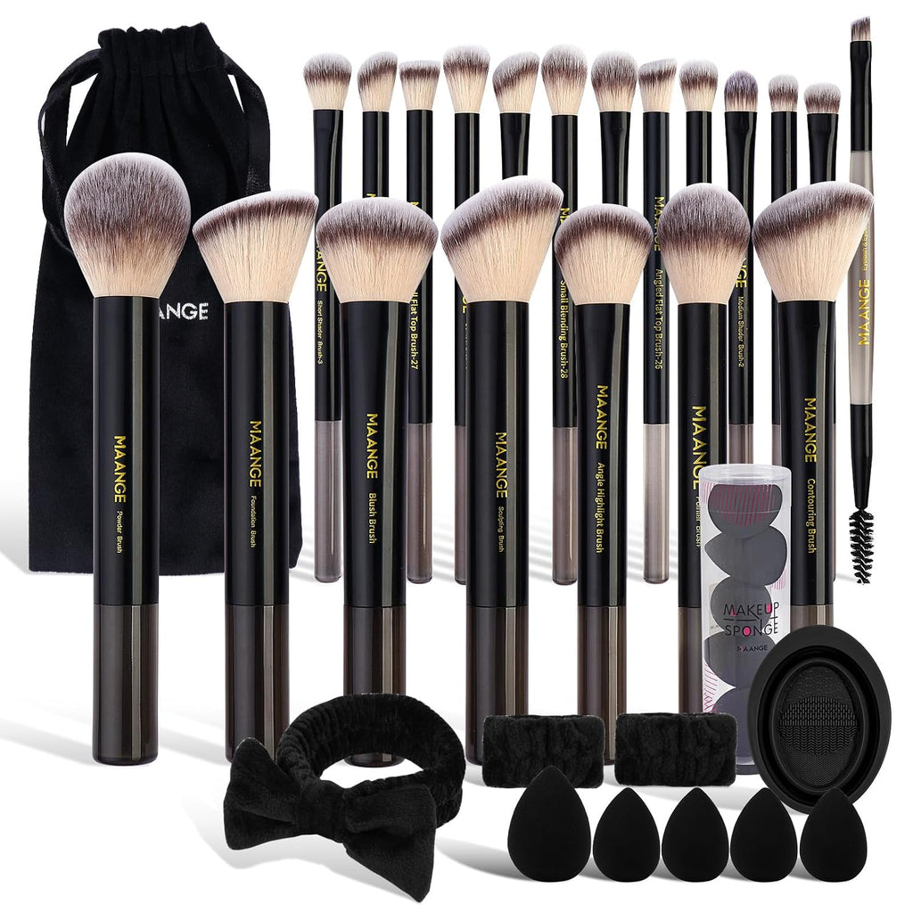 Makeup Brushes 30 Pcs Makeup Kit, Multi-functional Makeup Tool Set with 20 Pcs Makeup Brush Foundation Brush Make up