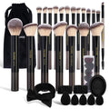 Makeup Brushes 30 Pcs Makeup Kit, Multi-functional Makeup Tool Set with 20 Pcs Makeup Brush Foundation Brush Make up