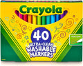 Ultra Clean Fine Tip Washable Markers 40ct, Kids School Supplies