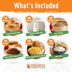 1-Month Emergency Food Supply Bucket, 257 Servings, 56,650 Calories | Long-Term Survival Food Kit for Disaster