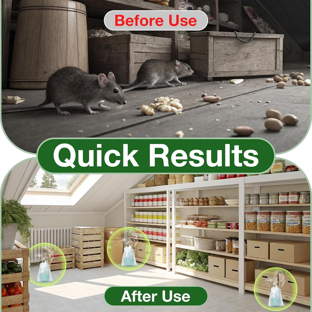 Mouse Rodent Repellent, 25 Pack Peppermint Oil Mouse Traps