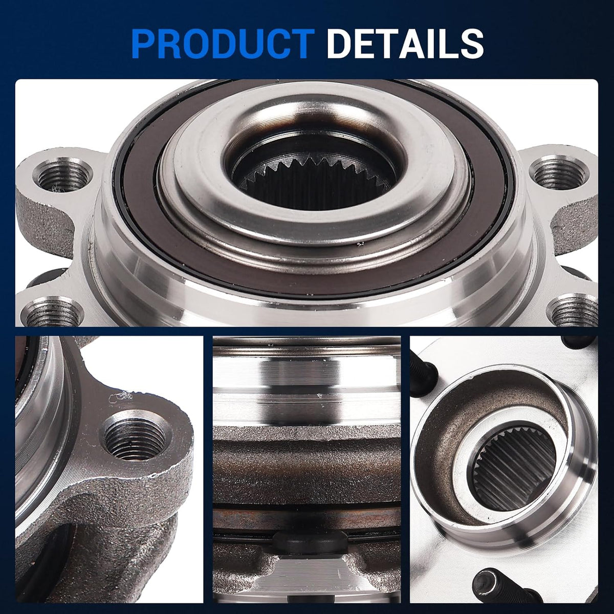 Autoround 513447 Front Wheel Hub and Bearing Assembly Compatible with Nissan Altima 2019 2020 2021 2022 2023