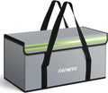 Large Fireproof Document Bag, 24x12x12'' Waterproof Safe bag, Large capacity document storage box with reflective