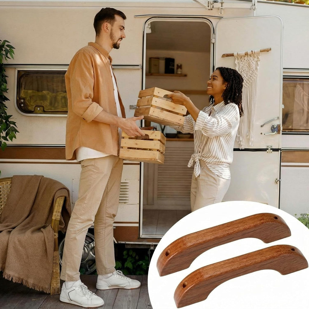 Wooden Grab Handle Teak Handrail Solid Teak Grab Handle