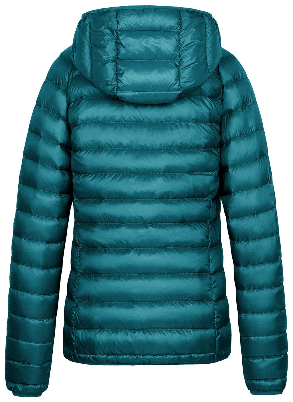 Women's Packable Down Jacket Windproof Hiking Coats Teal Blue M