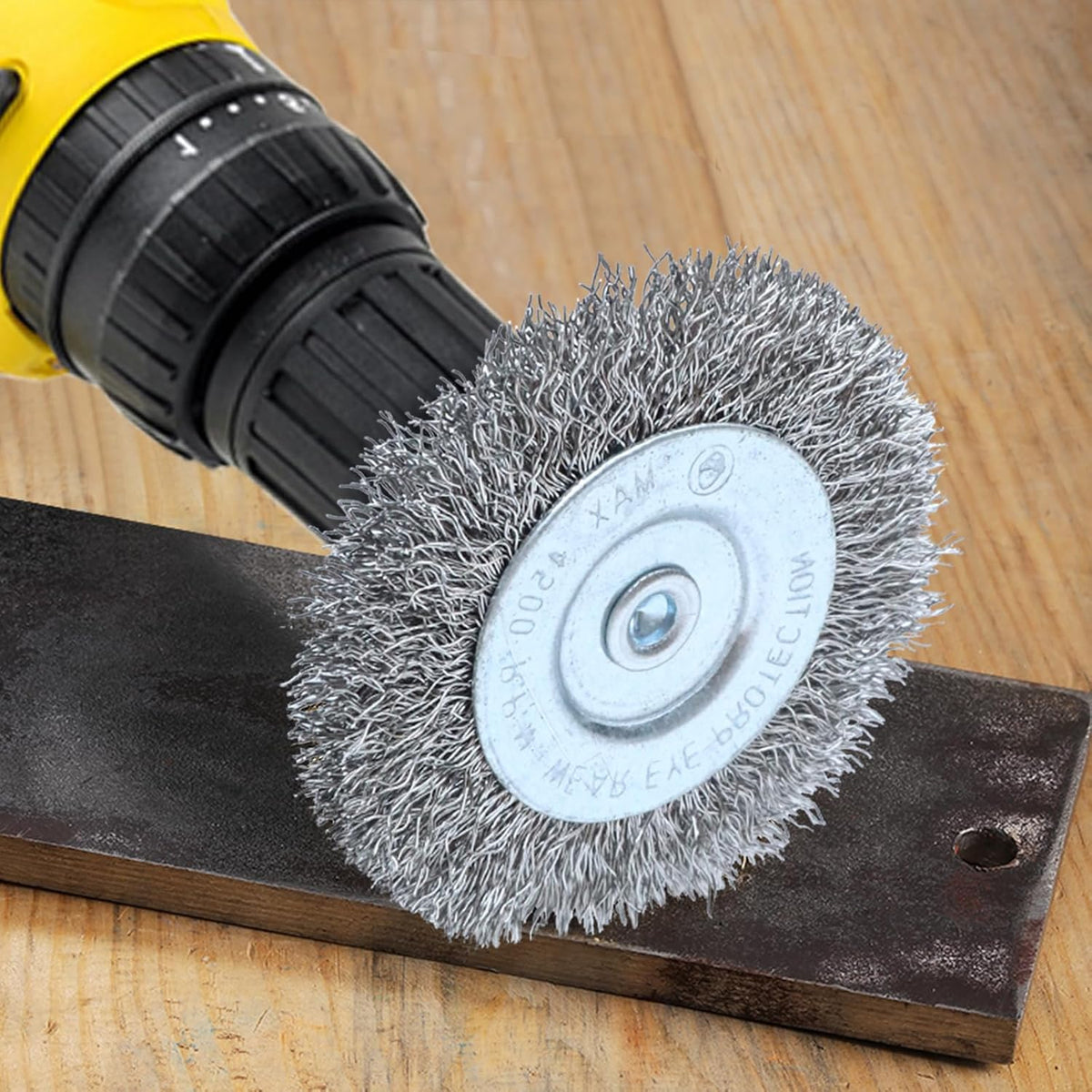 FPPO 20PCS 3 Inch Stainless Steel Wire Wheel Brushes Kit for Drill with 1/4-Inch Shank,Wire Wheels for Power-Operated Grinders