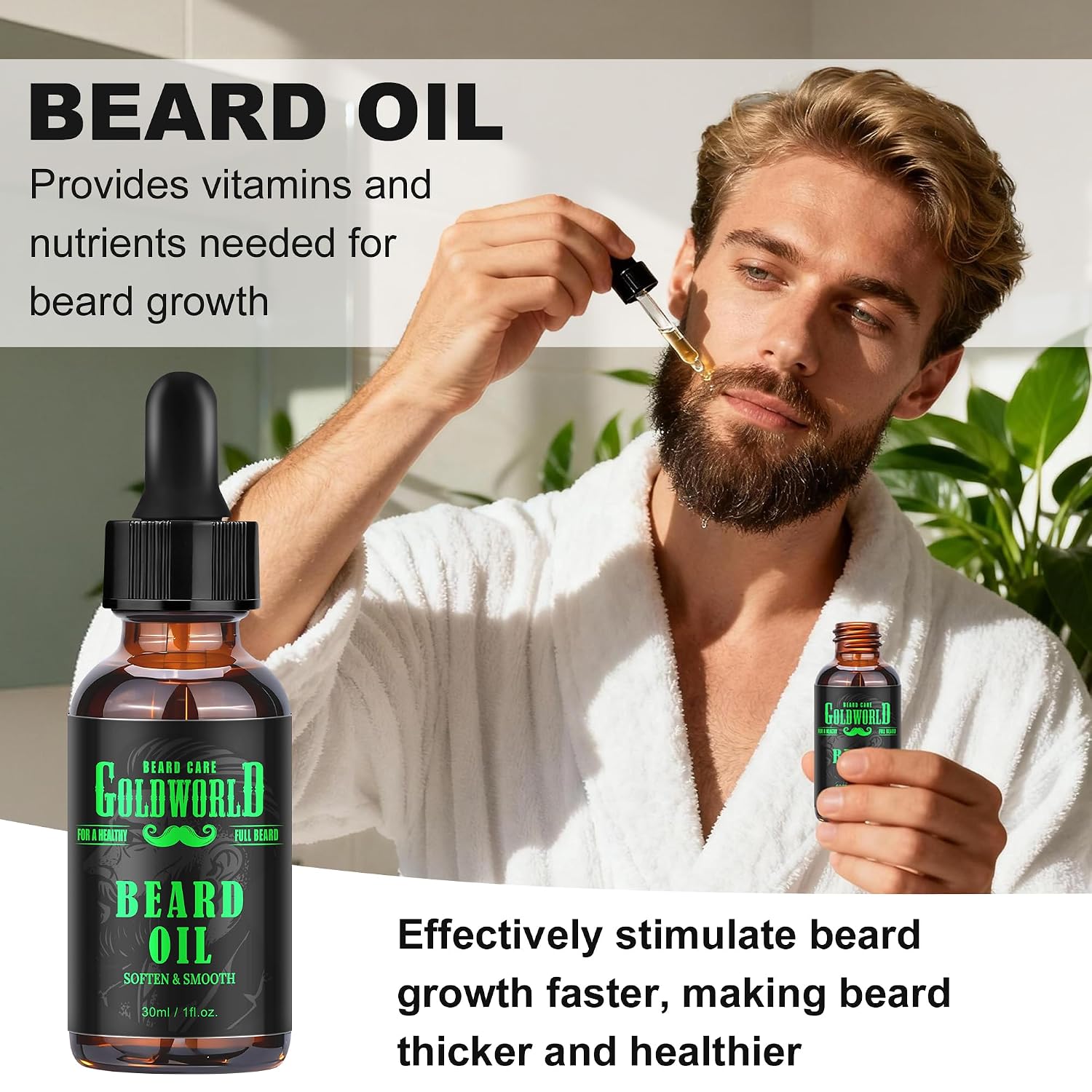 Beard Kit w/Natural Ingredients Beard Oil,Balm,Comb,Scissor | Guide e-Book,Christmas Stocking Stuffers Gifts Ideas