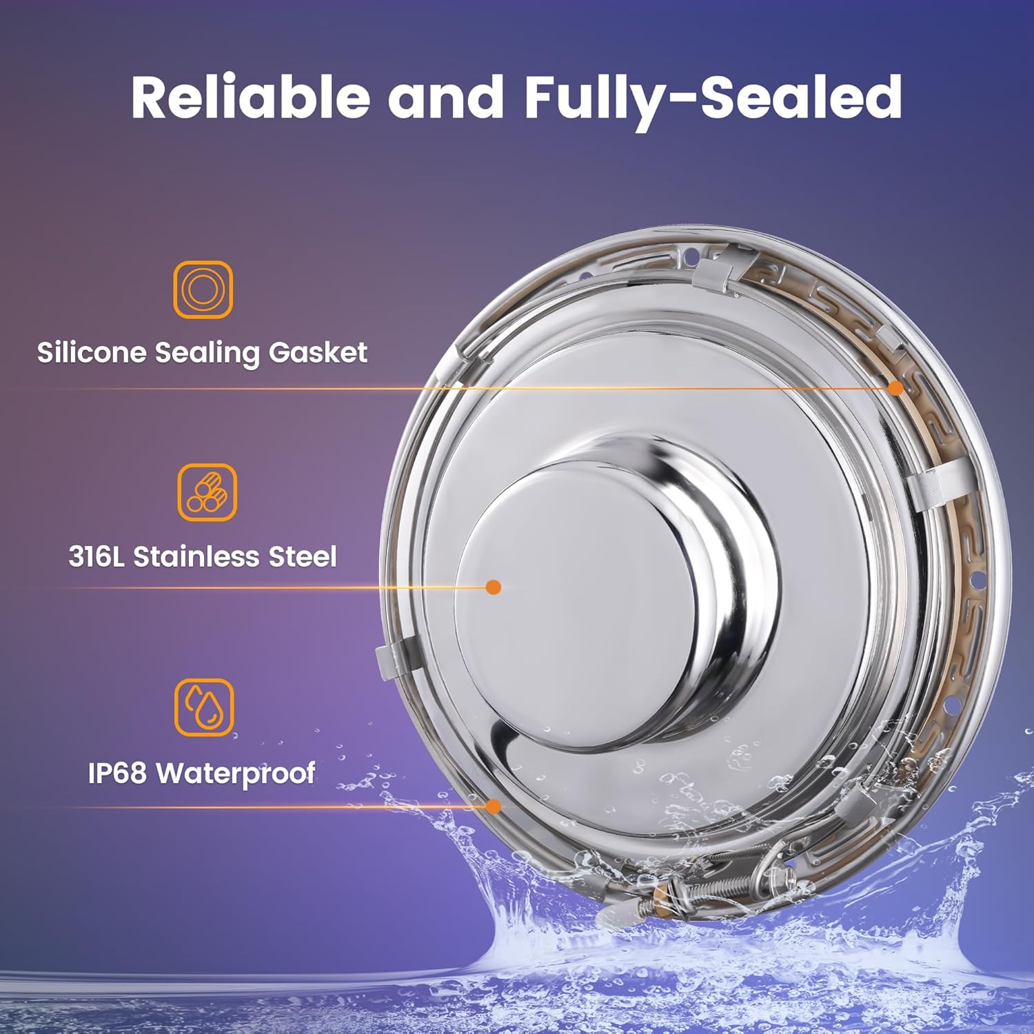 12V AC Pool Lights for Inground Pool, 10 Inch, Color Changing | Remote Control LED Pool Light, 35W LED, 300W