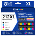 Remanufactured Ink Replacement for Epson 212 212XL Ink Cartridges 8 Pack