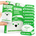 Impossibly Compact Travel Antibacterial Wipes Hand Sanitizer - 99% Water and Aloe - Safe for Sensitive Skin, Hand