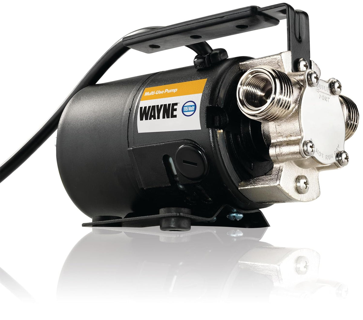 WAYNE PC2 Portable Transfer Water Pump With Suction Hose And Attachment, Black, Small, GIDDS-521200