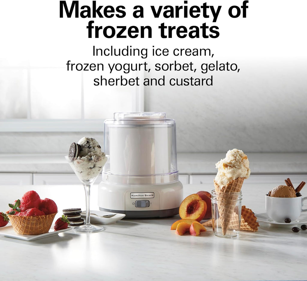 Automatic Electric Ice Cream Maker & Frozen Yogurt Machine