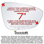 Passenger Side Mirror Glass Replacement For Volkswagen Passat Jetta CC Eos
