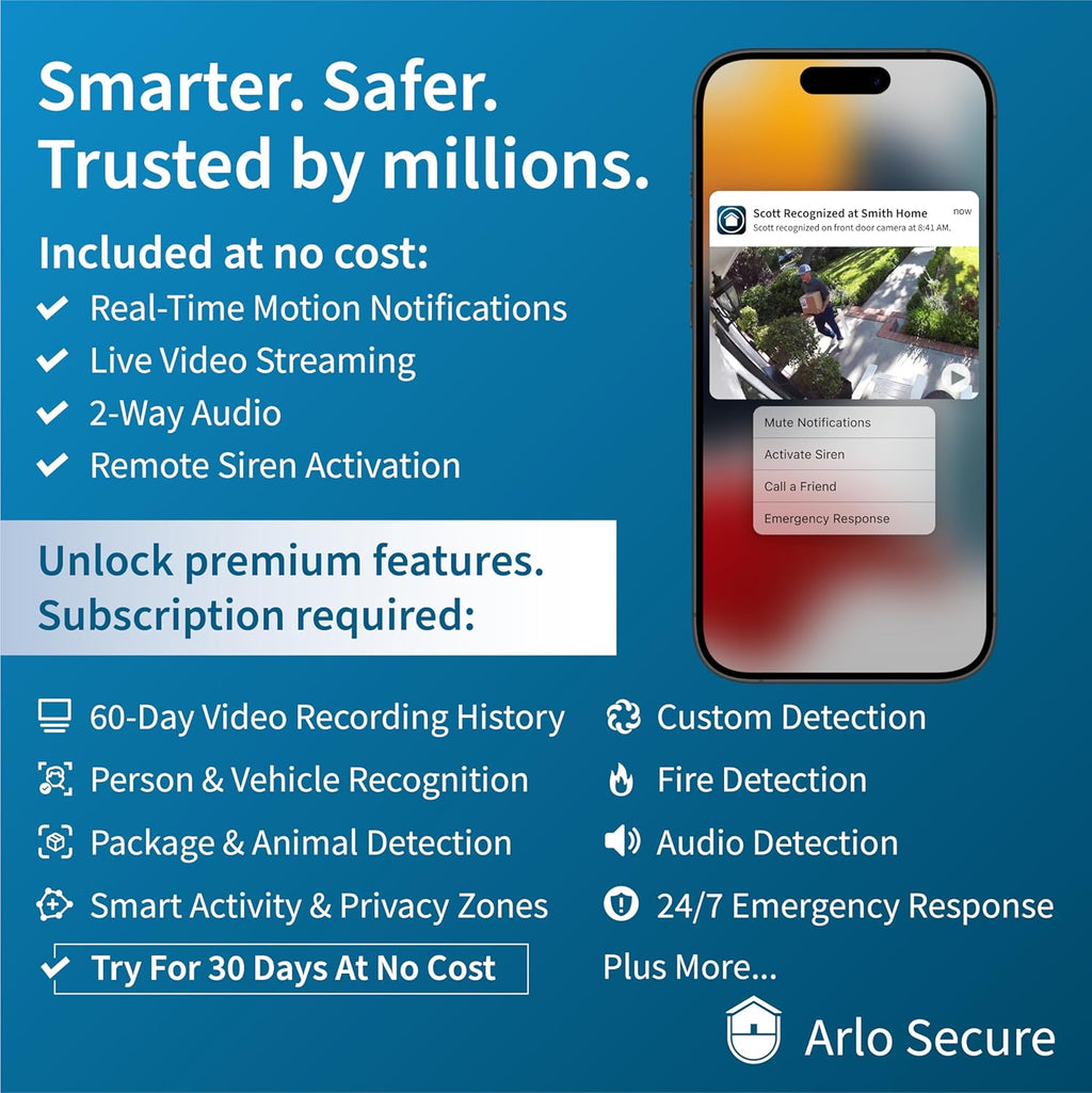 Essential Security Cameras Wireless Outdoor 2K (2nd Gen, 2023 Release) - Battery Power, Person Recognition, Package