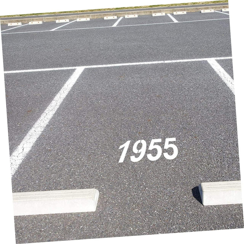 2 Sets Reusable Number Stencils for Address Painting Flexible Outdoor Curb Templates for Mailbox Door and Street