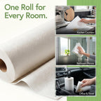 Reusable Bamboo Paper Towels, 20 Sheets, 2 Rolls