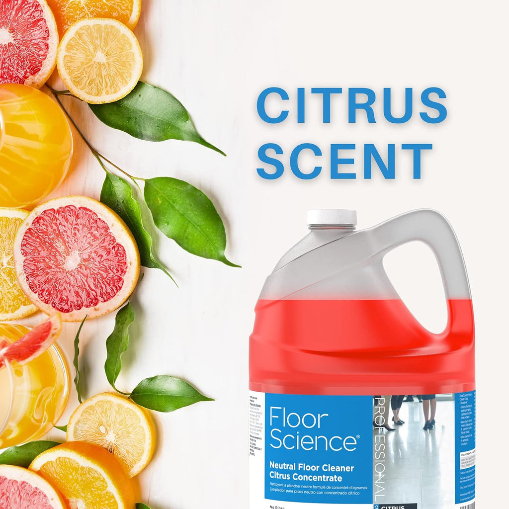 Floor Science Neutral Floor Cleaner, Concentrate, 1 Gallon