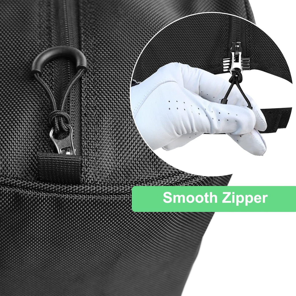 Black Waterproof 1680D Golf Bag Dust Cover Rain Hood