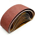 3x21 Inch Sanding Belts, 12-Pack, 80/120/150 Grit Mixed