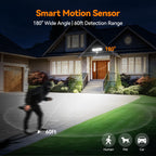 Battery Powered Motion Sensor Outdoor Lights, 2000LM Flood Light