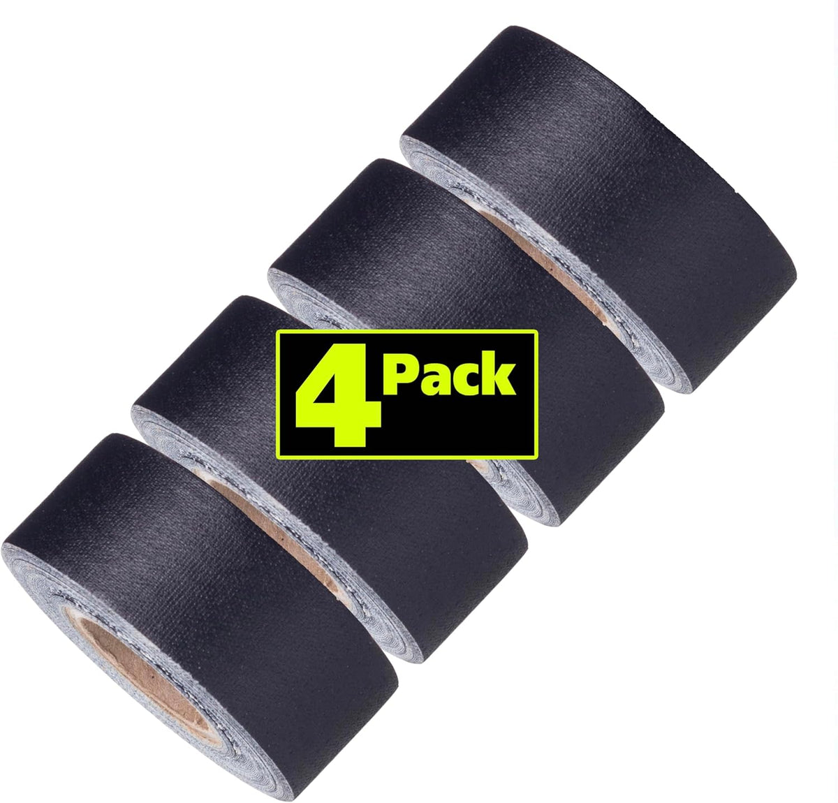Mini Gaffer Tape, Black, 1 Inch x 8 Yards, 4 Pack