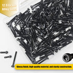 M3x25mm Screws 210pcs Hex Socket Cap 12.9 Steel Black Zinc Half Thread