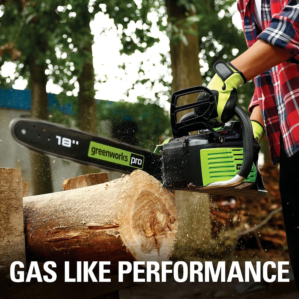 80V 18" Brushless Cordless Chainsaw (Great For Tree Felling, Limbing, Pruning, and Firewood) / 75+ Compatible Tools)