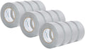 12 Pack Silver Duct Tape, 1.88" x 60 yd, 7.3mil