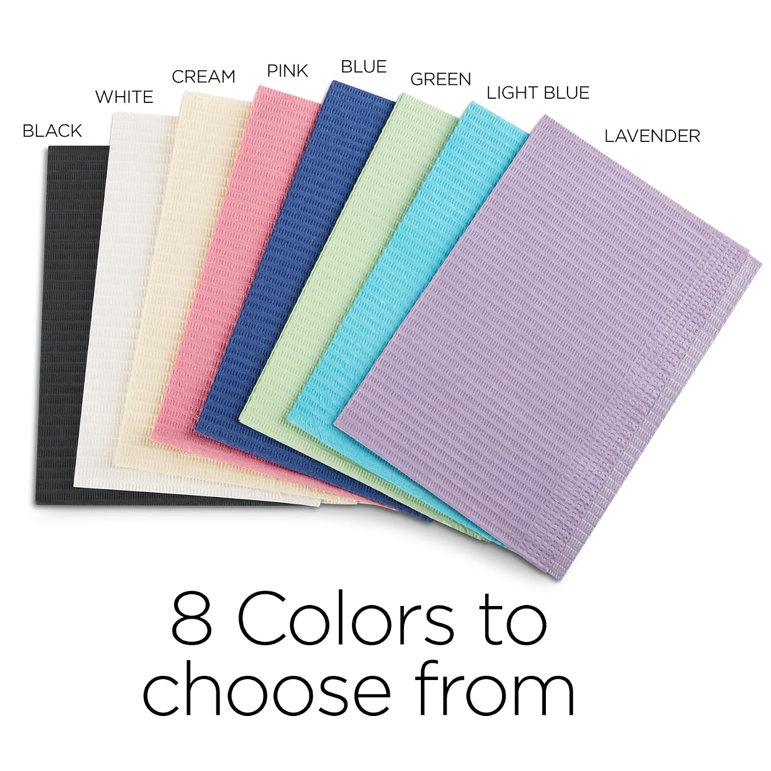 125 Pack Pink Disposable Patient Bibs, 18" x 13", 3 Ply Waterproof Paper Bib Sheet with Poly Back, Dental, Medical