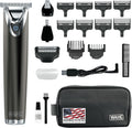 USA Stainless Steel Lithium Ion 2.0+ Slate Beard Trimmer for Men - Electric Shaver, Nose Ear Trimmer, Rechargeable