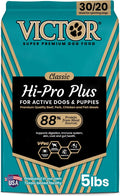 Hi-Pro Plus Dry Dog Food - High Protein Gluten Free Dry Kibble, 5lb