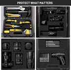 Dual-Thickness Case Foam Insert Kit 4PCS (2PCS 16x12x2" + 2PCS 16x12x0.4") - Pick and Pluck Protective Layer for Tool