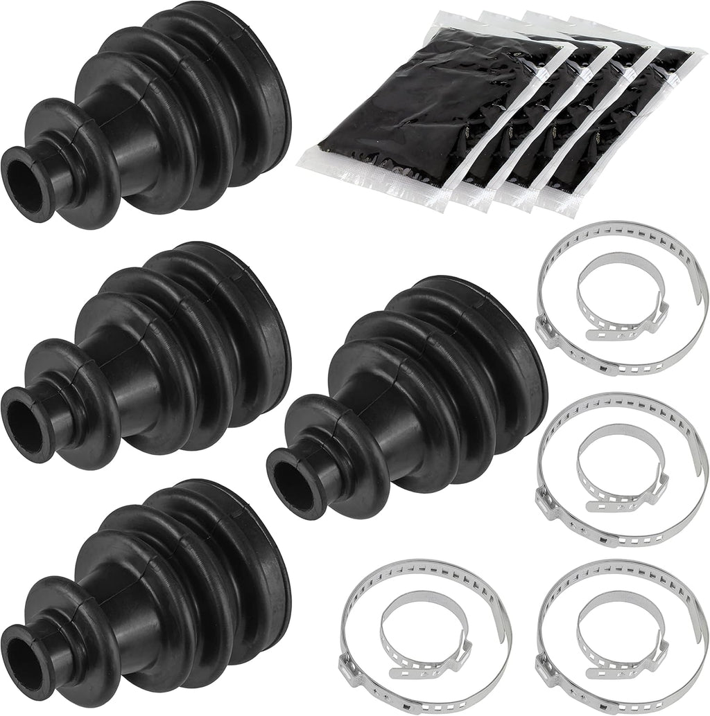 Caltric 2 Front Right Left Axle CV Boot Kit Compatible with Polaris Ranger XP 900 Eps 2013 2014-2019