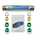 Salt-Free Whole House Water Descaler,4-in-1 Pipe Adapter Water Descaler System, 3/4" NPT,Prevents Limescale in