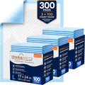 Chucks Disposable Underpads 17x24 300 Count Bed Pads Incontinence Chux Pads