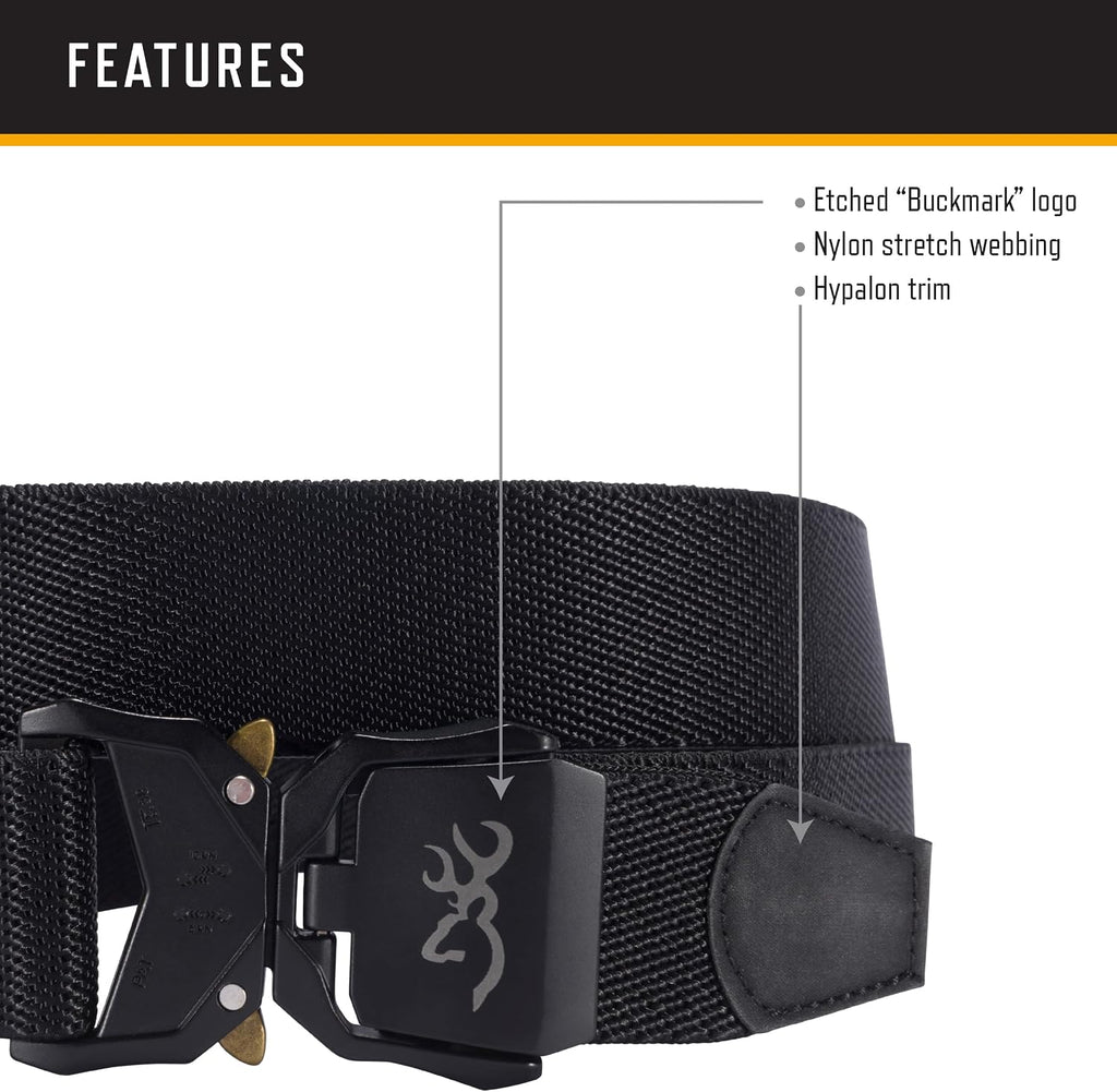 Browning Men's Casual Nylon Strech Camden Belts
