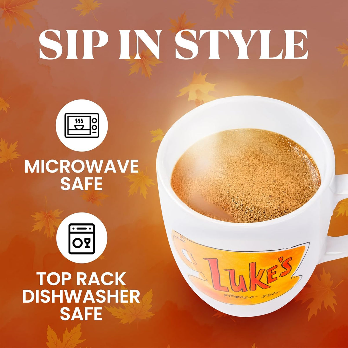 Gilmore Girls Luke's Diner Stars Hollow, Ceramic Mug, 18oz