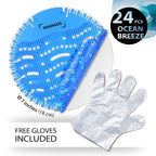 Urinal Screen Deodorizer, 24 Pack Ocean Breeze Cakes