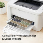 4" X 1.33" Matte White Printable Address Labels (100 Sheets, 1400 Stickers)