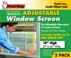 2AWS1045 WB Marvin Adjustable Window Screen, 10in High x Fits 25-45in Wide (2-Pack)