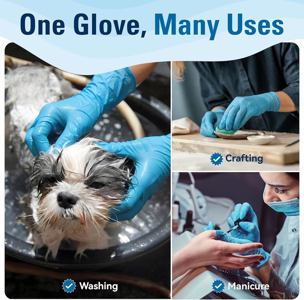 Food Safe Disposable Gloves Latex Free, Blue