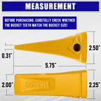 5 Pack 1U3202 Bucket Teeth, for CAT Cater-Pillar Style J200 Series